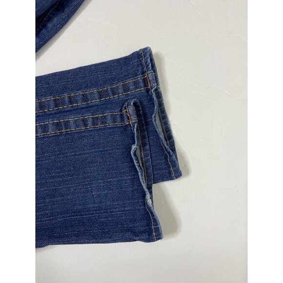 True Religion Billy Womens 25x34 Blue Denim Jeans Slim Straight - Picture 7 of 9